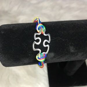 Autism Awareness Puzzle Piece Adjustable Bracelet